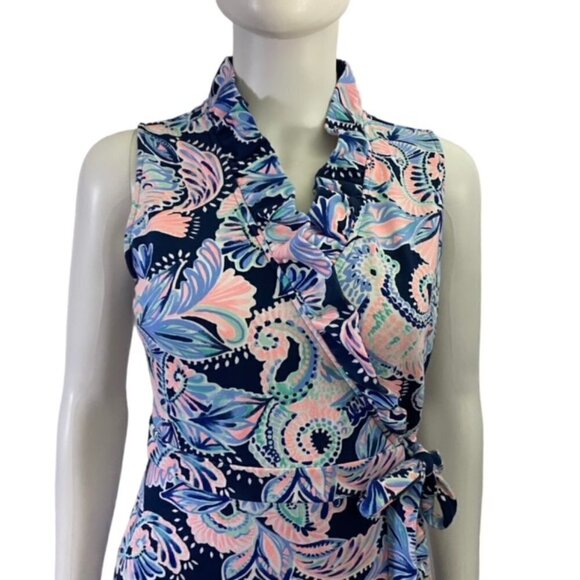 Lilly Pulitzer Floral Romee Wrap Dress Small - Picture 4 of 7
